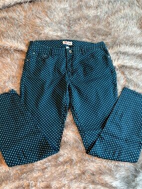 Kiss Therapy Sz 14 Polka Dot Skinny Pants Stretchy Preppy EUC